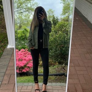 Navy green jacket size small